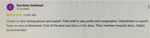 Patient Testimonials | Patil Eye Hospital | Bhosari, Pune