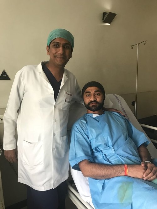 Spine surgeon Dr Ajay Kothari with Ex Indian Hockey Captain Mr. Sandeep Singh|Dr. Ajay Kothari - Spine Surgeon|Shivaji Nagar,Pune