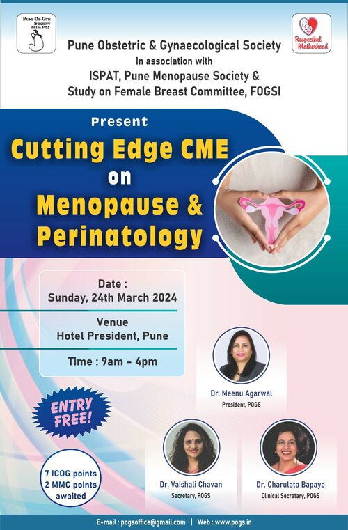 Dr. Rushali Jadhav Attends Cutting Edge CME on Menopause &amp; Perinatology in Pune|THE GYNAE CLINIC|Wadgaonsheri,Pune
