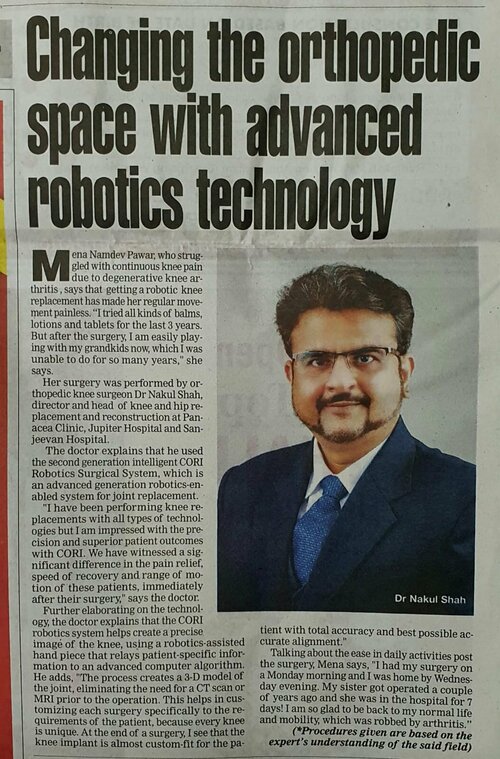 Changing The Orthopedic Space With Robotic Technology | Dr. Nakul Shah|Dr Nakul Shah|Karve Road ,Pune