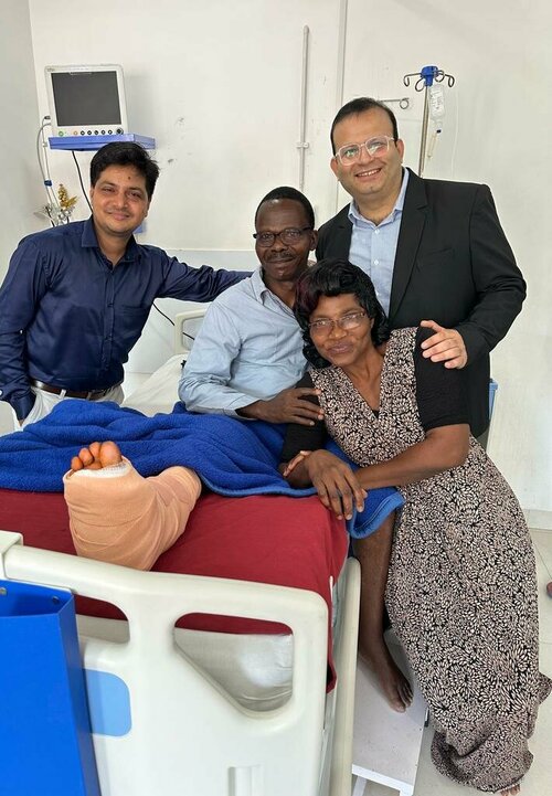 Dr. Girish Motwani at Suyog Hospital Nagpur Becomes Choice of African (Cameroonian) Patients Seeking Orthopedic Specialty Treatment|Suyog Hospital|Suyog Nagar,Nagpur