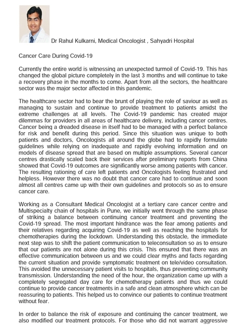 OncoWin Clinic|Aundh,Pune