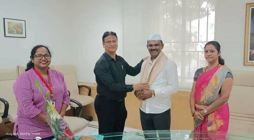 Honoring Mr. Sanjay Barhate at Matoshree Madanbai Manikchand Dhariwal Hospital in Shiru|Ruby Hall - Matoshree Madanbhai Dhariwal Hospital|Ghodnadi,Shirur