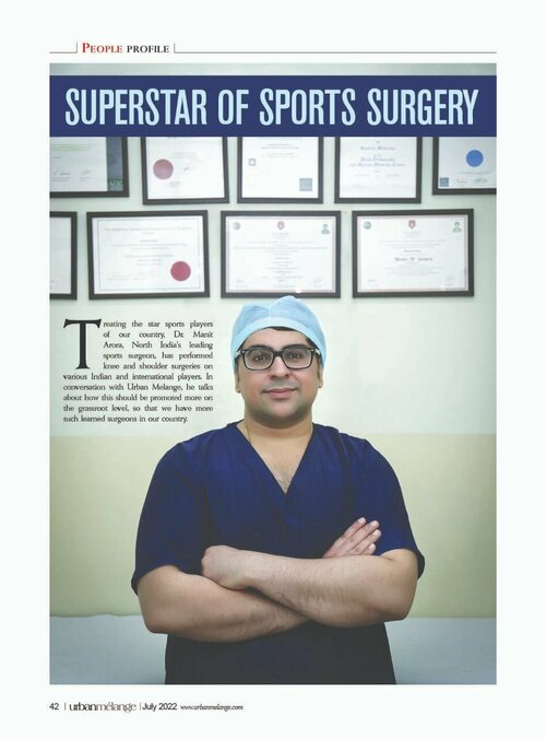 Superstar of Sports Surgery | Dr. Manit Arora | ACL Surgeon|Dr Manit Arora|Mohali,Chandigarh