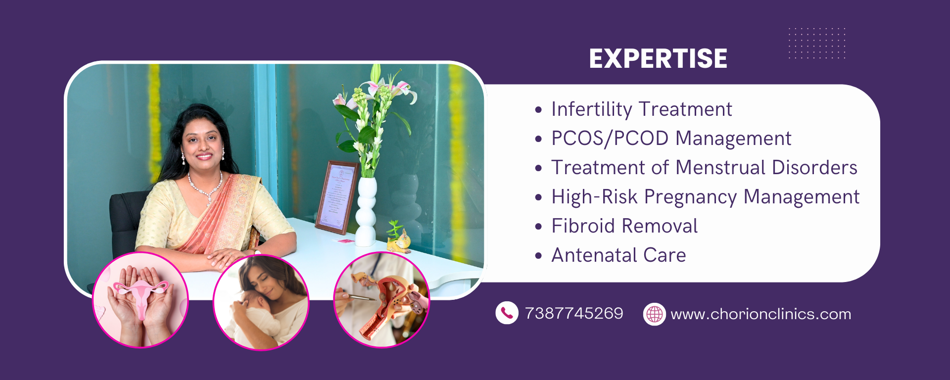 Chorion Women's Clinic - banner photos