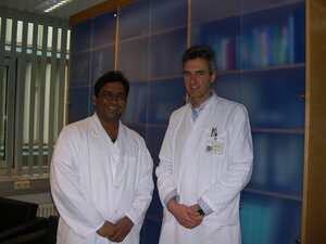 With Dr Gruetzner St.Joseph Hospital Stuttgart Germany