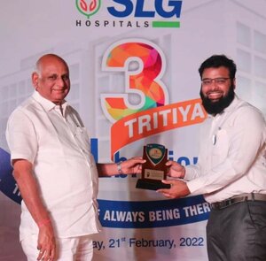 Felicitation by SLG Hospital
