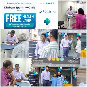 Dhairyaa Clinic Celebrates Anniversary with Health Camp