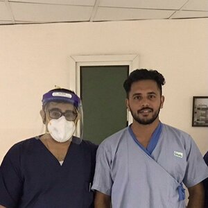 Photo : Dr. Arora successfully treats Harmanpreet Singh - Vice-Captain of Indian Hockey team
