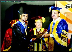 Dr. Rahul being felicitated ~~~~