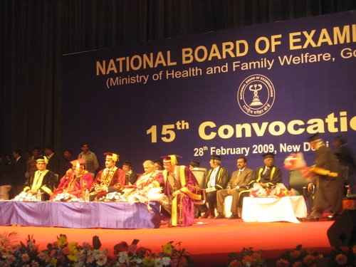 Photo : Convocation, National Board, New delhi feb 2009